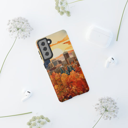 An Urban Autumn Overlook - Impact Resistant Phone Case